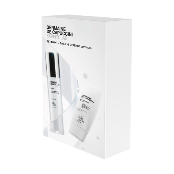 Набор Expert Lab: Эмульсия высокой защиты SPF 50 + Эмульсия ночная с ретиналом Germaine de Capuccini 30 / 50 мл