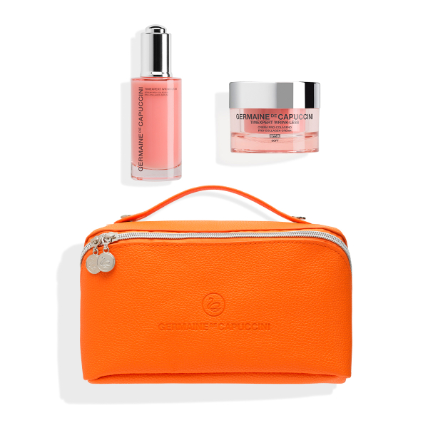 Набор "Расцвет красоты" TE Wrink Less: Эмульсия + Крем SOFT проколлагеновый SPF 30 легкий Germaine de Capuccini 50 / 50 мл