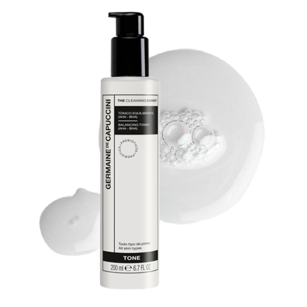 Лосьон-тоник балансирующий для жирной кожи (AHA-BHA кислоты) The Cleansing Expert Balancing Toner Germaine de Capuccini 200 мл