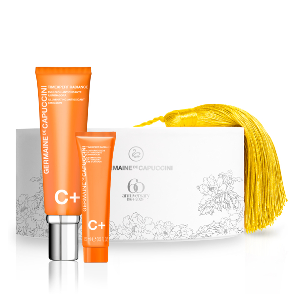 НАБОР с Витамином С Эмульсия для жирной и комбинированной кожи + Эмульсия вокруг глаз Germaine de Capuccini 50 мл / 15 мл