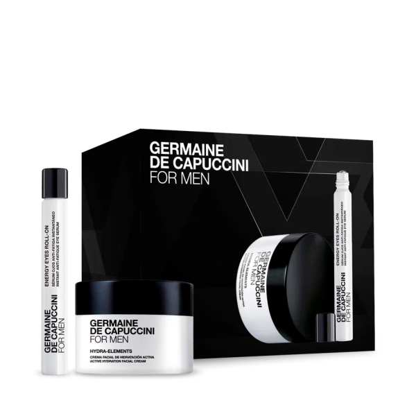 Набор For Men: Эмульсия для век + Крем увлажняющий Germaine de Capuccini 10 / 50 мл