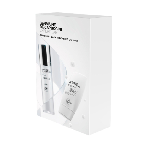 Набор Expert Lab: Эмульсия высокой защиты SPF 50 + Эмульсия ночная с ретиналом Germaine de Capuccini 30 / 50 мл